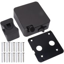 Ineasicer - Corde à linge rétractable en acier inoxydable 304 très résistant Corde à linge rétractable ajustable 9026B Noir