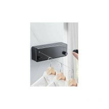 Cyslmuk - Corde à linge télescopique extérieur 2 lignes corde à linge télescopique réglable intérieure corde à linge télescopique 4.2m