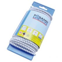 Posamo - Corde caoutchouc 8,0 noir/blanc lg-haspel 10m (Par 5)