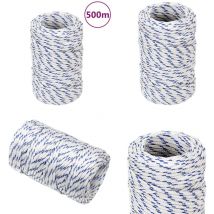 Corde de bateau Blanc 2 mm 500 m Polypropylène - Corde Bateau - Corde Polypropylene - Corde Marine - Amarrage - Voilier - Home & Living