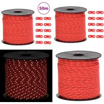 Corde de haubanage de tente avec bandes réfléchissantes et clés - Corde De Tente - Corde De Haubanage - Accessoires De Tente - Matériel De Camping