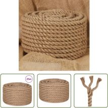 Werwing - The Living Store Corde de jute 25 m de long 24 mm d'épaisseur - Corde En Jute - Corde Naturelle - Ficelle De Jute - Cordon Artisanal