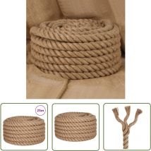Werwing - The Living Store Corde de jute 25 m de long 30 mm d'épaisseur - Corde En Jute - Corde Naturelle - Corde Artisanale - Ficelle De Jute
