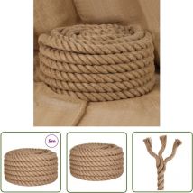 Werwing - The Living Store Corde de jute 5 m de long 36 mm d'épaisseur - Corde En Jute - Corde De Chanvre - Ficelle De Jute - Artisanat - Décoration