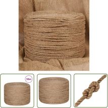 Corde de jute 50 m de long 8 mm d'épaisseur