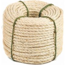 Mezheng - Corde de Sisal Naturel 8mm Remplacement Cordage Ancien Accessoire Idéal pour remplacer Poteaux de l'arbre à Chat (8mm, 20m)