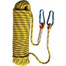 Corde d'escalade extérieure, corde d'escalade, corde d'évacuation, matériel d'escalade, corde de parachute de secours incendie 10mm 20 mètres de long