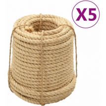 Maisonchic - Corde in Sisal 5 pz 20 mm 100 m vidaXL559731