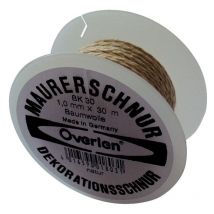 Cordel algodón1,0mm 30m blanco Overmann