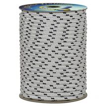 006000518 Treccia nautica, 10 mm, 30 mt, colore bianco con segnalino blu - Corderie Italiane