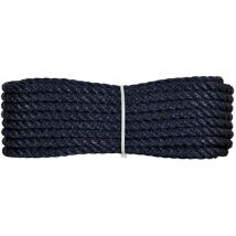 006001034 Gherlino cima per ormeggio, diametro 8 mm, 20 mt, blu - Corderie Italiane