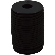 006004059 Corda Elastica, ht 4 mm, 20 m, Nera - Corderie Italiane