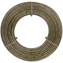 006043607 Cavo stendibiancheria acciaio ottonato 6 mm - 20 mt - Corderie Italiane