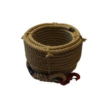 Corderies Tournonaises - Corde a Poulie Chanvre 20m Boucle et Crochet