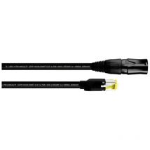 15545 RJ45 Netzwerkkabel, Patchkabel cat 5e s/utp 0.50 m Schwarz PUR-Mantel 1 St. - Cordial