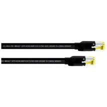 15581 RJ45 Câble réseau, câble patch cat 7a s/ftp 10.00 m noir gaine pur 1 pc(s) Y119203 - Cordial