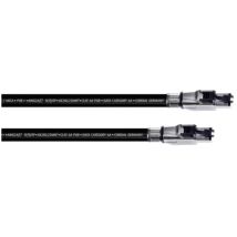 15612 RJ45 Netzwerkkabel, Patchkabel cat 6a sf/utp 5.00 m Schwarz PUR-Mantel 1 St. - Cordial
