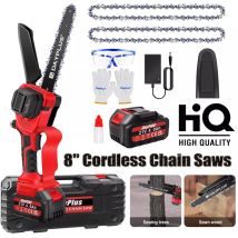 Day Plus - Cordless Chainsaw 8 inch Electric Handheld Outdoor 3600W Chain Saw Wood Cutter