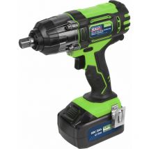 Cordless Impact Wrench - 1/2' Sq Drive - 18V 3Ah Lithium-ion Battery - High Vis
