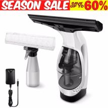 Briefness - Cordless Window Cleaning Brush Glass Wiper Vacuum Cleaner Squeegee Scraper Tool