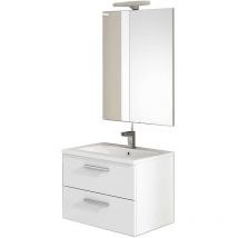 Mennza - cordoba Conjunto mueble de baño blanco 60 cm