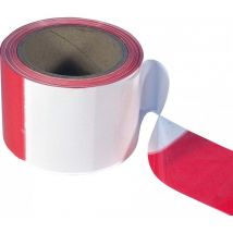 Posamo - Cordon 80 mm Breite a 100m rouge/blanc (Par 6)