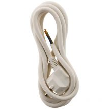 Cordon d'alimentation avec prise 16A 3G1,5mm² 2m - Blanc - Zenitech