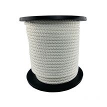 Overmann - Cordon corde roue D.8mm blanc massif + tressage fin avec âme
