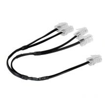 Cordon de brassage quadruple RJ45 téléphone 30cm (413204)