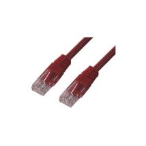 Cordon de brassage RJ45 cat 5e u/utp - 10m Rouge