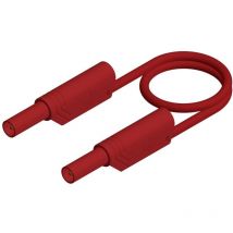 Mls sil ws 100/1 Cordon de mesure de sécurité Banane mâle 4 mm Banane mâle 4 mm 1.00 m rouge 1 pc(s) - Sks Hirschmann