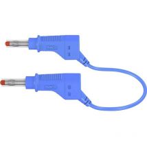 Stäubli 66.9405-05023 Cordon de mesure de sécurité Banane mâle 4 mm Banane mâle 4 mm 0.50 m bleu 1 pc(s)