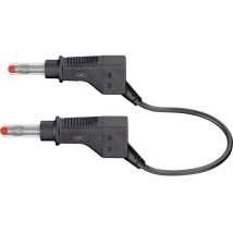 Stäubli 66.9405-10021 Cordon de mesure de sécurité Banane mâle 4 mm Banane mâle 4 mm 1.00 m noir 1 pc(s)
