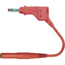 Stäubli 66.9411-10022 Cordon de mesure de sécurité Banane mâle 4 mm Banane mâle 4 mm 1.00 m rouge 1 pc(s) Q59131