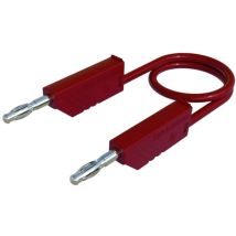 Sks Hirschmann - co mln 150/1 [ banane mâle 4 mm - banane mâle 4 mm] 1.50 m rouge 934064101