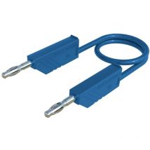 Sks Hirschmann - co mln 25/1 Cordon de mesure Banane mâle 4 mm Banane mâle 4 mm 25.00 cm bleu 1 pc(s)