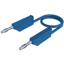 SKS Hirschmann CO MLN SIL 200/1 Cordon de mesure Banane mâle 4 mm Banane mâle 4 mm 2.00 m bleu 1 pc(s)
