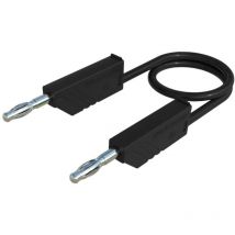 Sks Hirschmann - co mln sil 200/1 Cordon de mesure Banane mâle 4 mm Banane mâle 4 mm 2.00 m noir 1 pc(s)