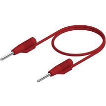 Mvl 2/100 rt Cordon de mesure mâle 2 mm mâle 2 mm 1.00 m rouge 1 pc(s) - Sks Hirschmann