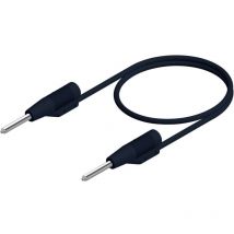 Sks Hirschmann - mvl 2/100 sw Cordon de mesure mâle 2 mm mâle 2 mm 1.00 m noir 1 pc(s)