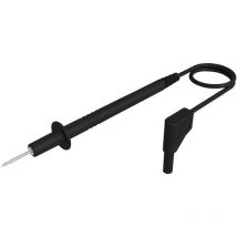 Sks Hirschmann - pl 2700 s w sw Cordon de mesure pointe de test mâle 4 mm 1.00 m noir 1 pc(s)