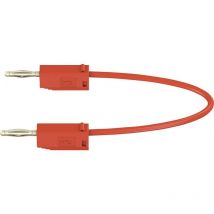 Stäubli - LK205 Cordon de mesure Banane mâle 2 mm Banane mâle 2 mm 15.00 cm rouge 1 pc(s) Y638861