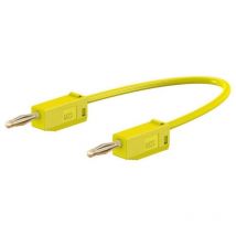 Stäubli - LK205 Cordon de mesure Banane mâle 2 mm Banane mâle 2 mm 45.00 cm jaune 1 pc(s)