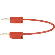 LK205 Cordon de mesure Banane mâle 2 mm Banane mâle 2 mm 0.60 m rouge 1 pc(s) - Stäubli