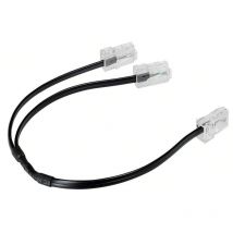 Cordon de brassage double RJ45 téléphone pour réseau multimédia 30cm (413202)