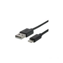 Fujionkyo - Cordon Lightning usb MFi noir pour charge et synchronisation 1 mètre 423801