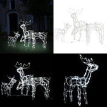 Vidaxl - Cordon lumineux de Noël 3 pcs Rennes 229 led - Guirlande Lumineuse Noel - Decoration Noel Exterieur - Decor Luminaire Noel - Illumination