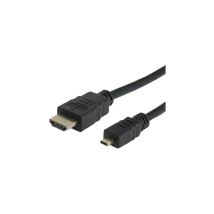 Cordon Micro HDMI High Speed vers HDMI mâle/mâle 1 mètre - SEDEA - 914540