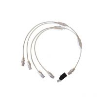 Michaud - Cordon quadruple pour raccordement Téléphone/RJ45 Q293