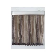Cordon rideau mouche CM.125X240 marron moustiquaire anti mouche
